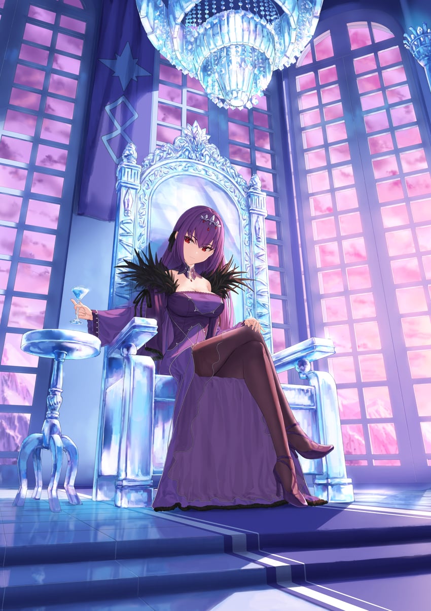 scathach and scathach skadi (fate and 1 more) drawn by kamo_ashi