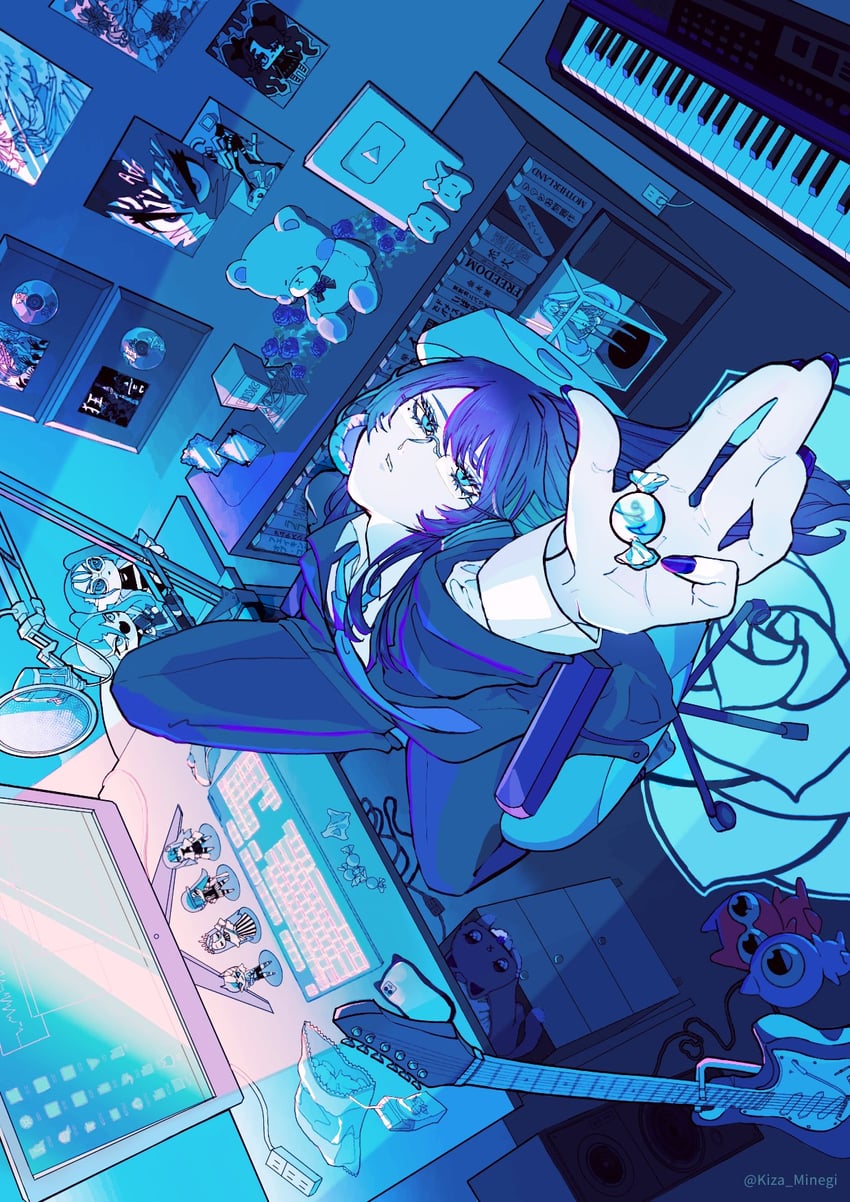hatsune miku, chando, naima, merry, ha-chan, and 4 more (vocaloid and 15 more) drawn by kiza_minegi