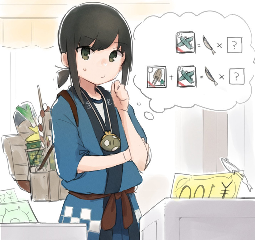 enemy lifebuoy and fubuki (kantai collection) drawn by ma_rukan