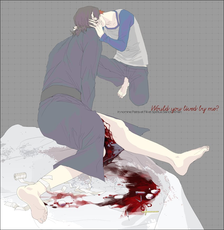 emiya shirou and kotomine kirei (fate and 1 more) drawn by mzet