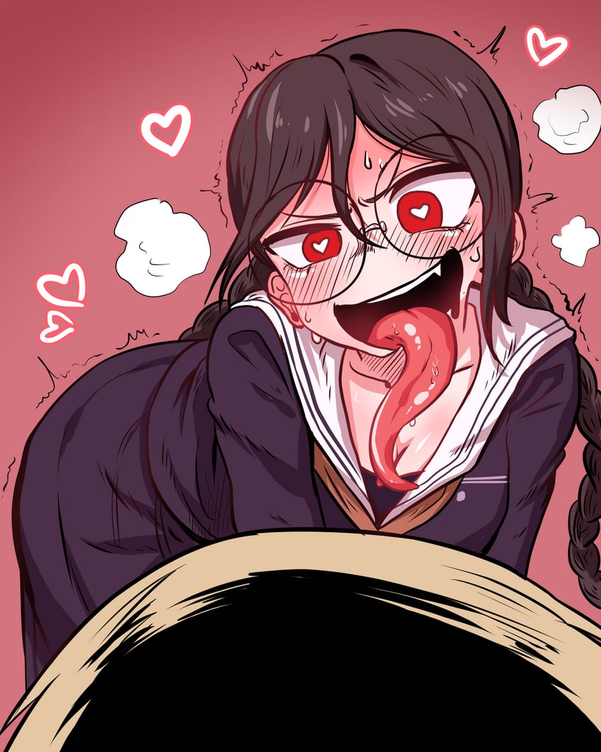 fukawa toko, togami byakuya, and genocider shou (danganronpa and 1 more) drawn by greenbean