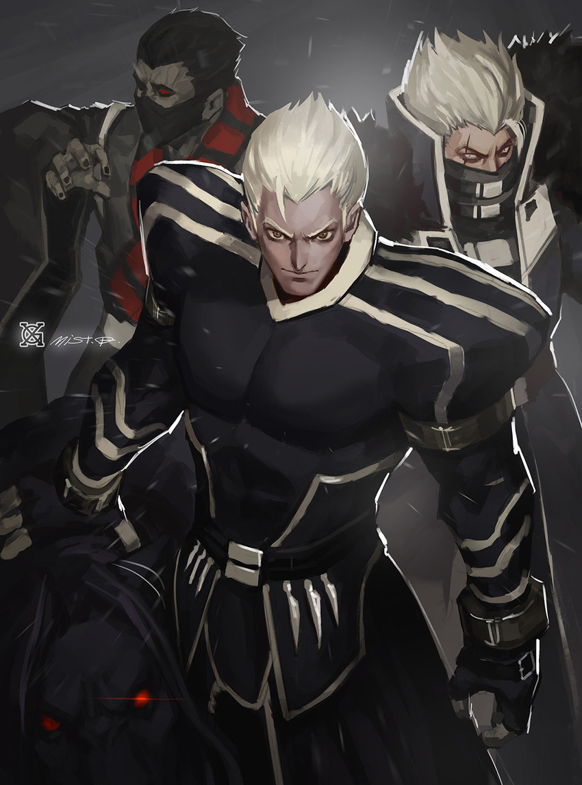 krizalid, original zero, glaugan, and ron (the king of fighters) drawn by xiaoguimist