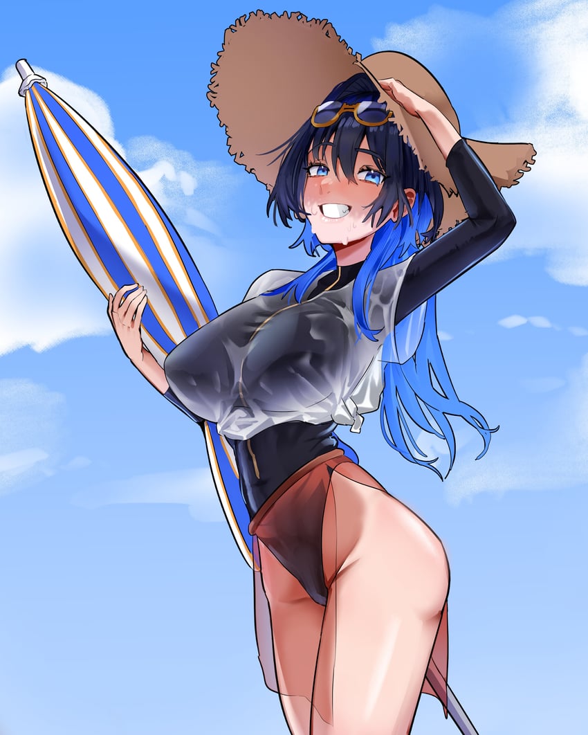 ouro kronii (hololive and 1 more) drawn by daaku_(koizumi_arata)