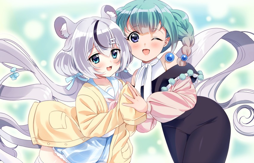 shulliy baudelair and nezumi nemurin (indie virtual youtuber) drawn by shulliy_baudelair