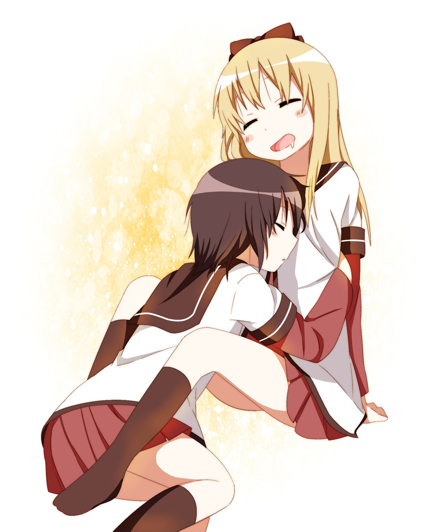 toshinou kyouko and funami yui (yuruyuri) drawn by shigure_(sigre)