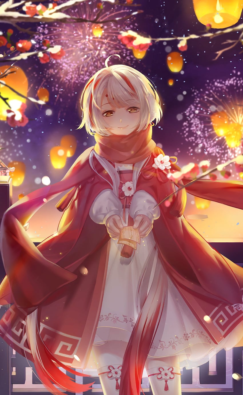 vermillion snow and flowery silhouette (nikki and 1 more)