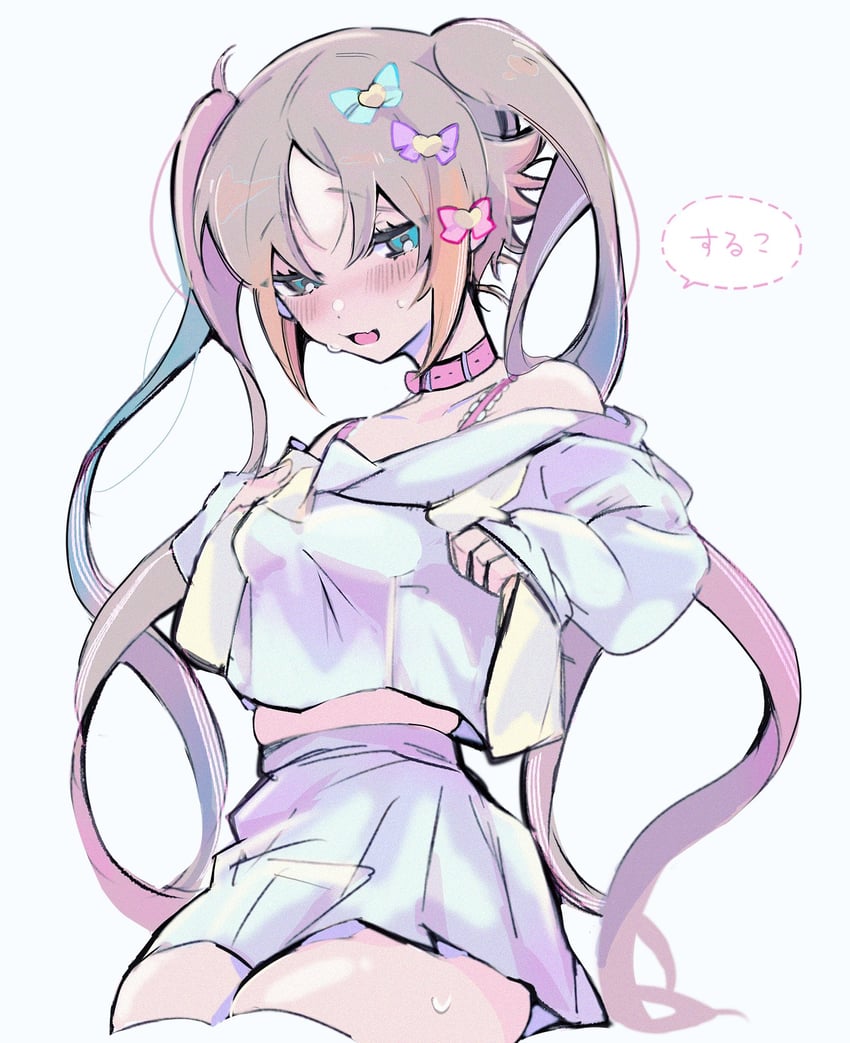 chouzetsusaikawa tenshi-chan and mysta rias (nijisanji and 2 more) drawn by sji4au3