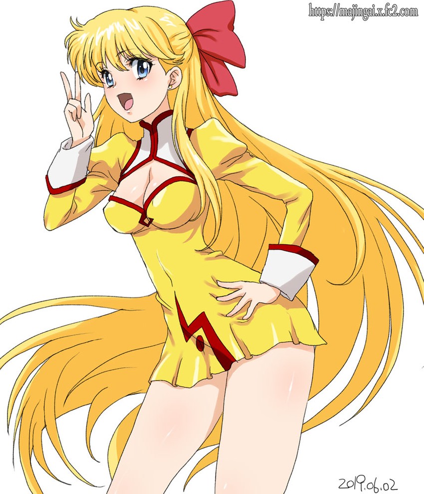 aino minako and golden delmo (bishoujo senshi sailor moon and 2 more) drawn by ginko_(silver_fox)