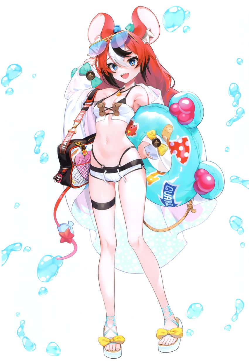 hakos baelz and mr. squeaks (hololive and 1 more) drawn by kutata