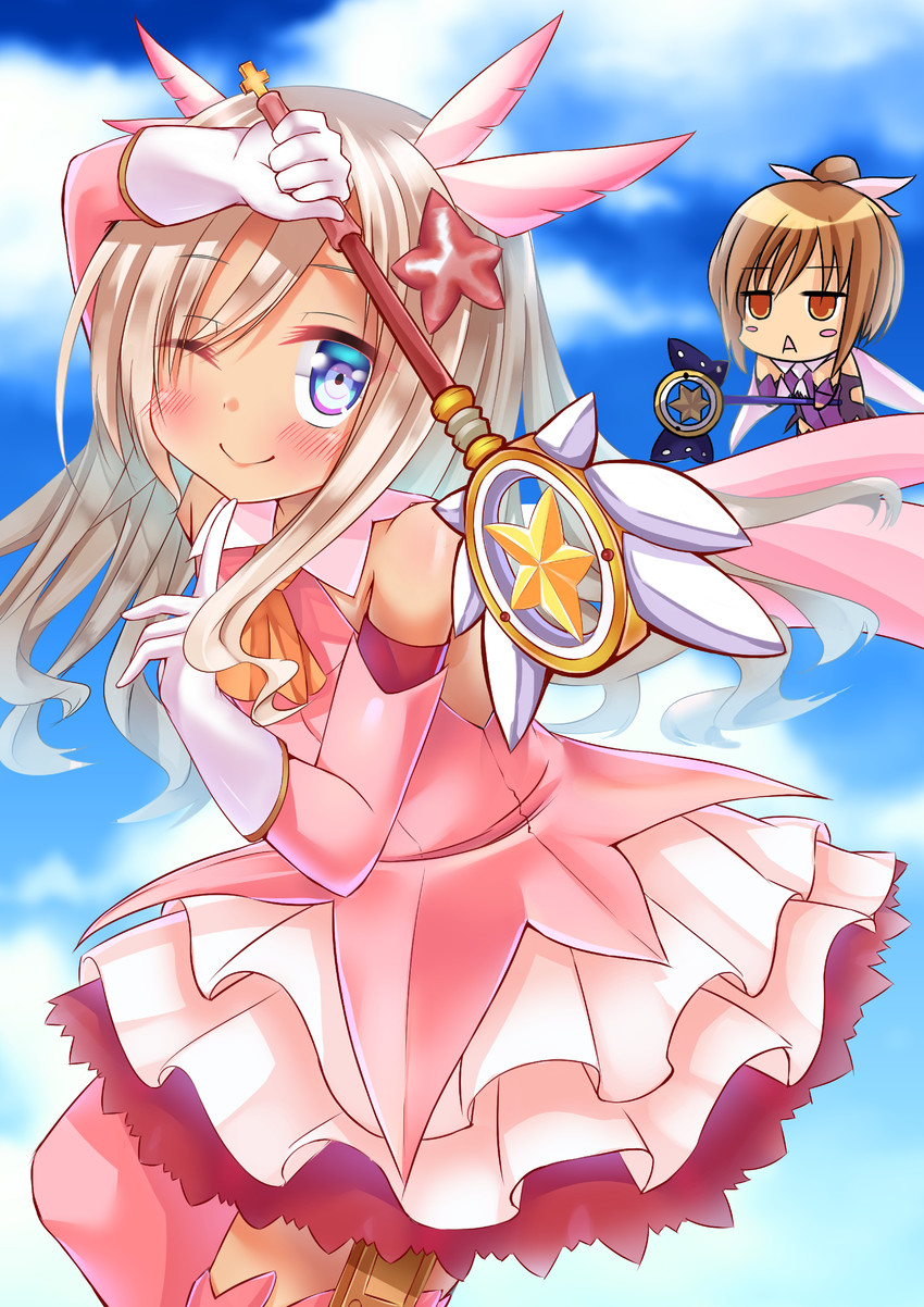 illyasviel von einzbern, ro-500, i-401, miyu edelfelt, prisma illya, and 2 more (kantai collection and 2 more) drawn by go-1