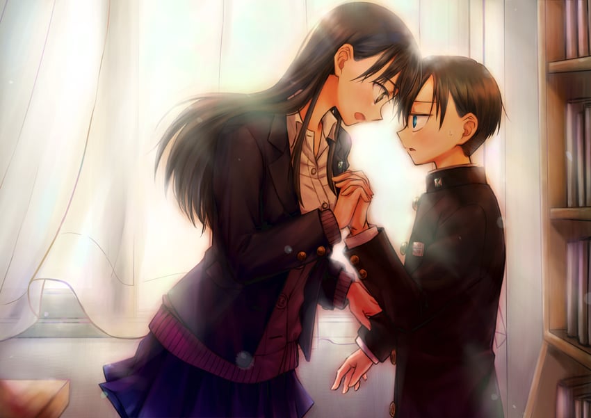 yamada anna and ichikawa kyoutarou (boku no kokoro no yabai yatsu) drawn by shijuuichi