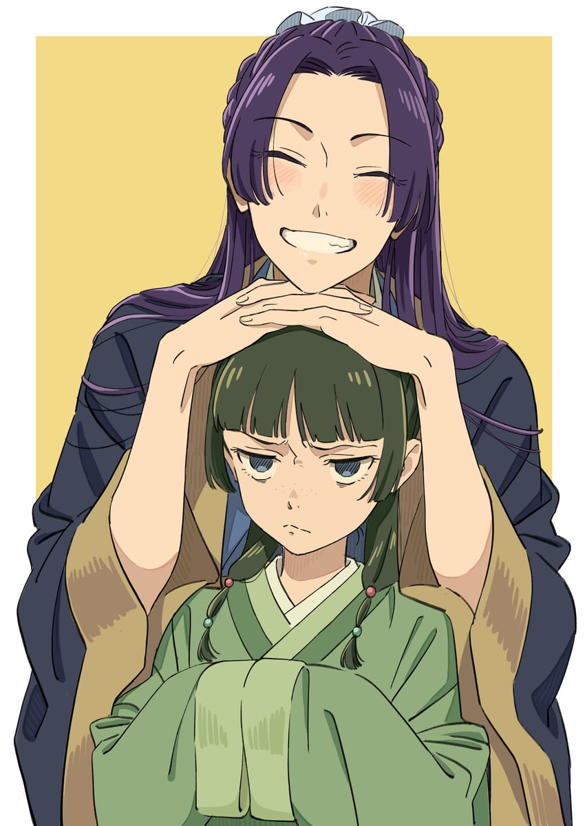 maomao and jinshi (kusuriya no hitorigoto) drawn by dangomochi2