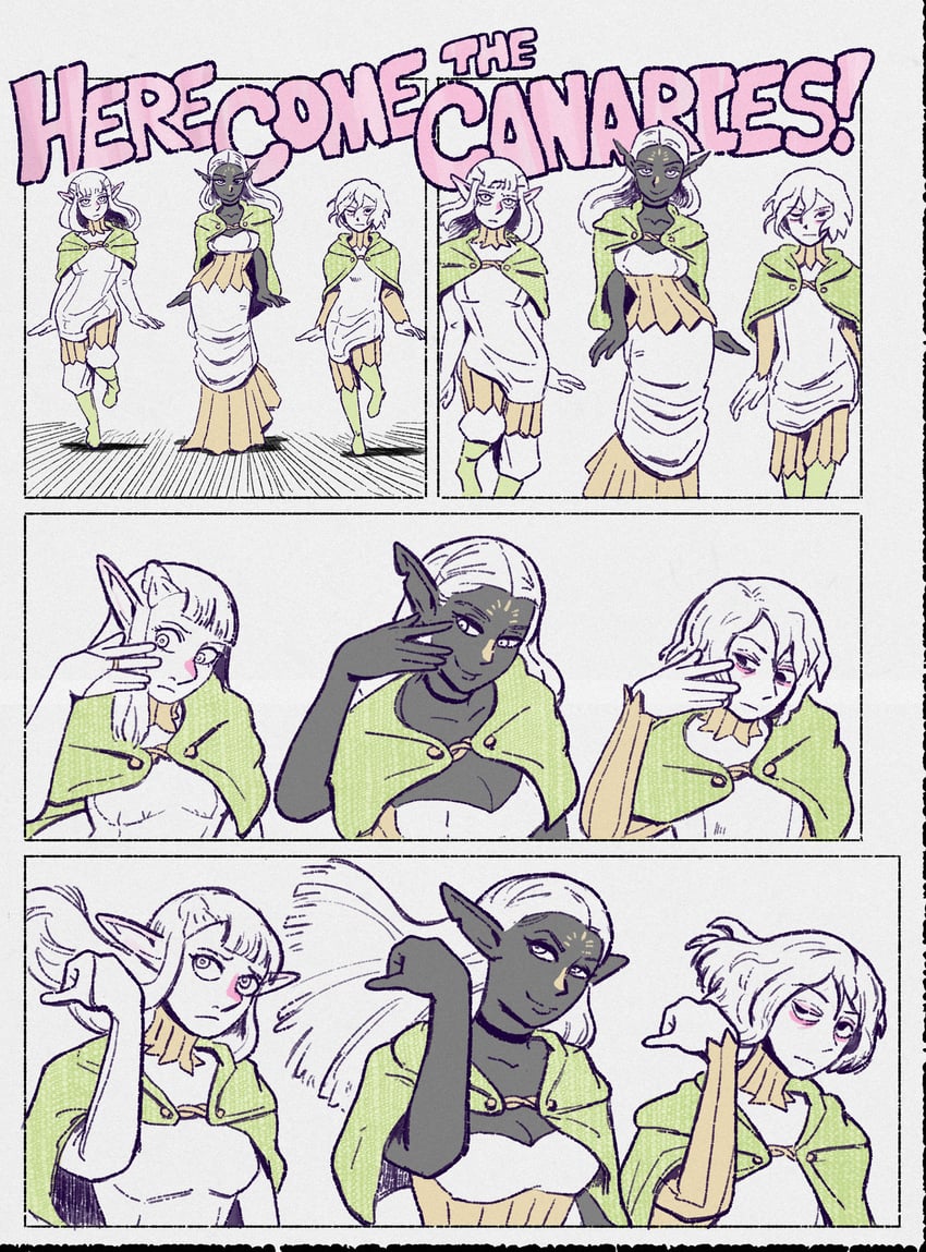 mithrun, pattadol, and cithis (dungeon meshi and 1 more) drawn by duckmeat_woohoo
