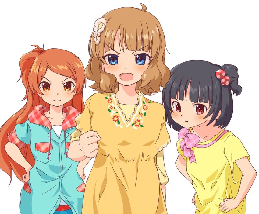 suou momoko, nakatani iku, and ogami tamaki (idolmaster and 1 more) drawn by rulyuzevcpalyo
