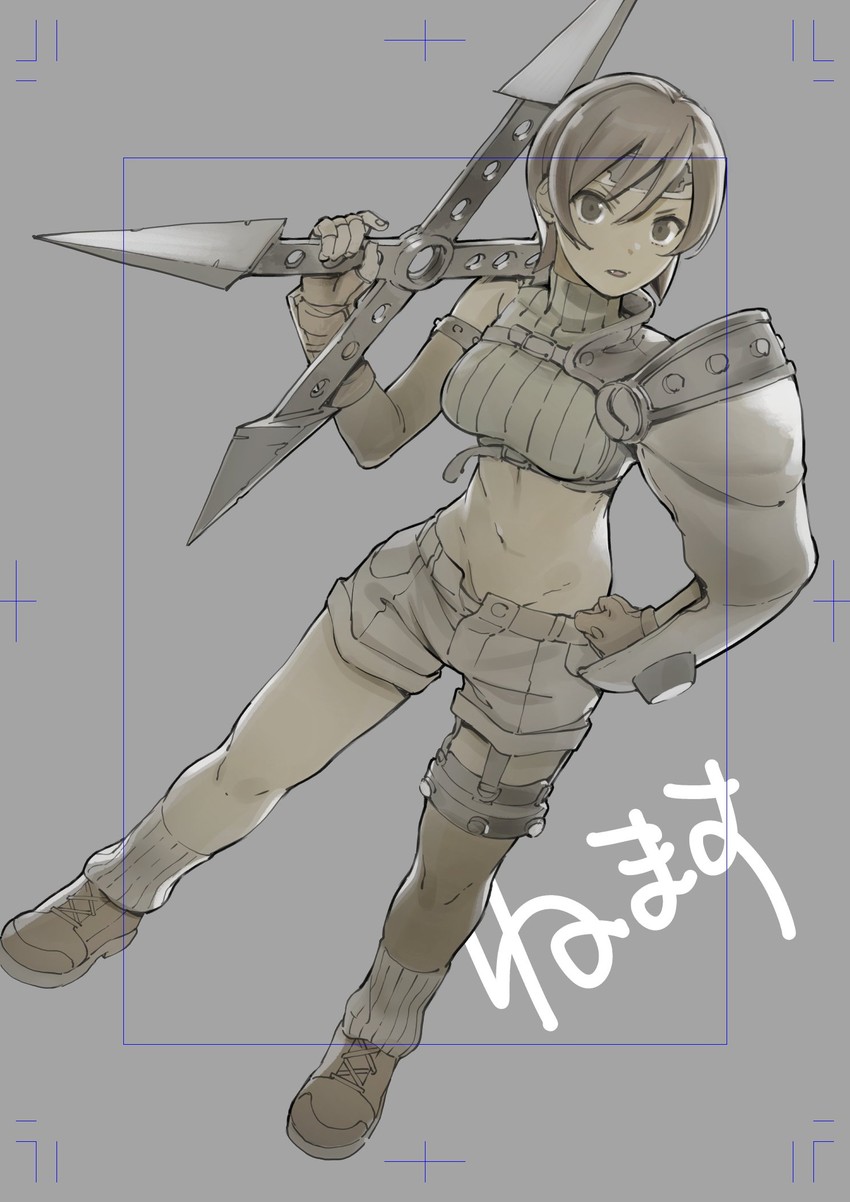 yuffie kisaragi (final fantasy and 1 more) drawn by oishii_ishiwata