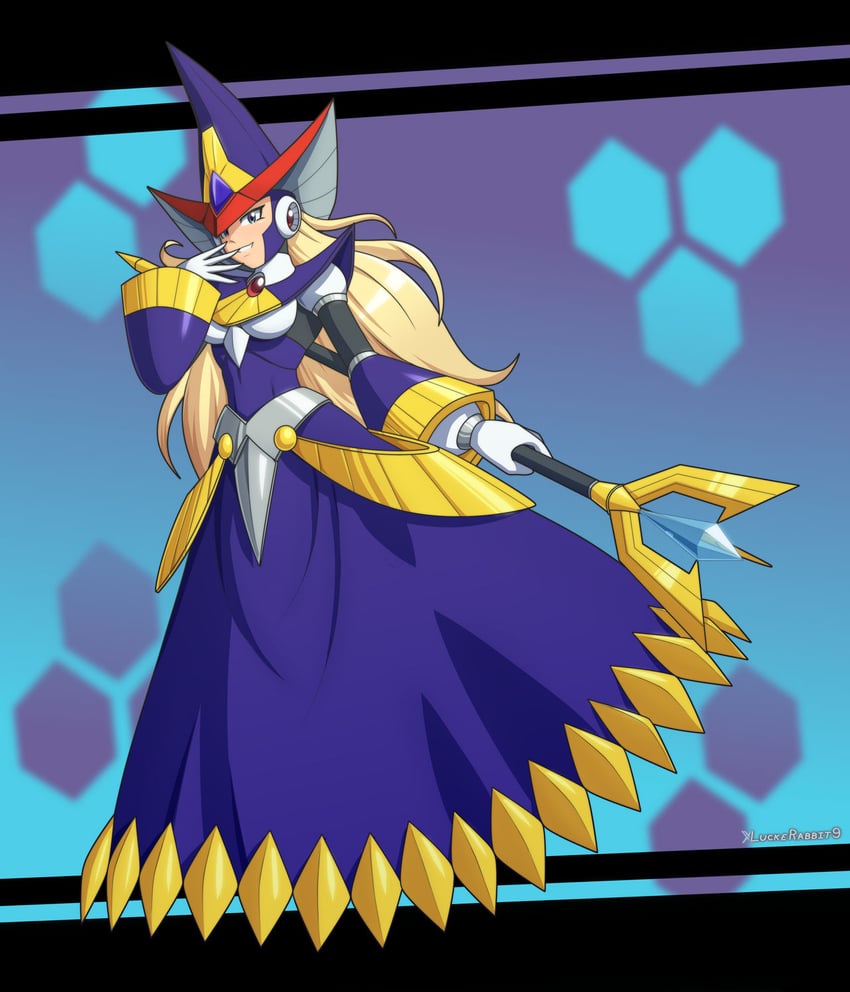berkana (mega man and 2 more) drawn by luckerabbit9