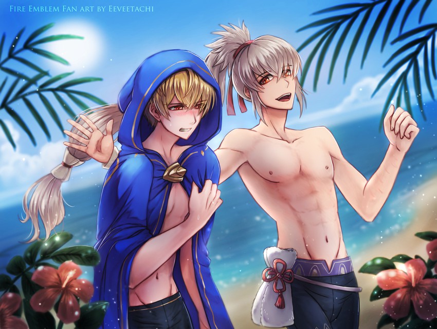 takumi and leo (fire emblem and 2 more) drawn by eeveetachi