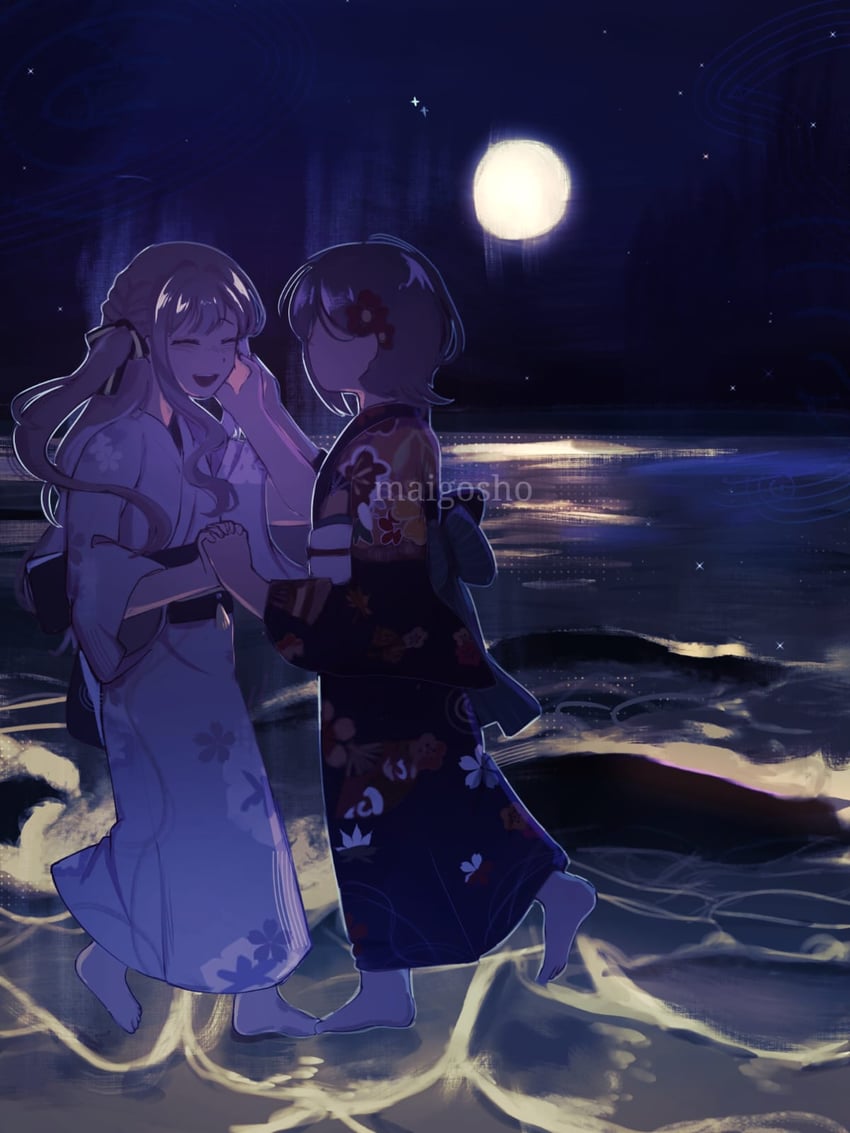 togawa sakiko and takamatsu tomori (bang dream! and 1 more) drawn by maigosho