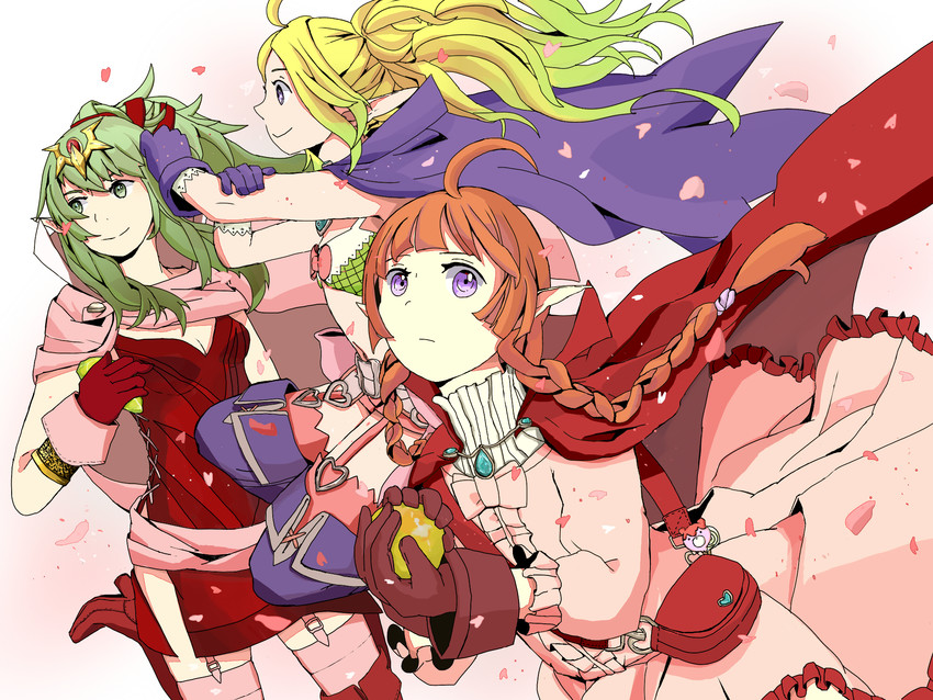 tiki, nowi, and nah (fire emblem and 2 more) drawn by karinji_(burikusa)