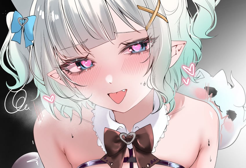 mint fantome and wisps (indie virtual youtuber) drawn by acedia