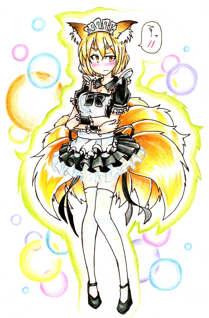 yakumo ran (touhou) drawn by gokuu_(acoloredpencil)