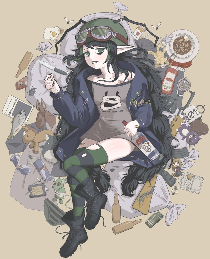 elfinpsyop (indie virtual youtuber and 1 more) drawn by bonetaker2