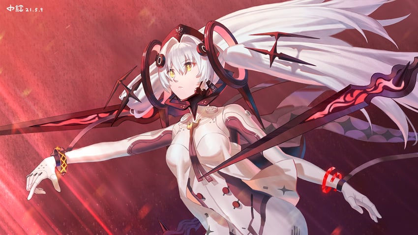 luna and luna: laurel (punishing: gray raven) drawn by shui_qian_he_kafei