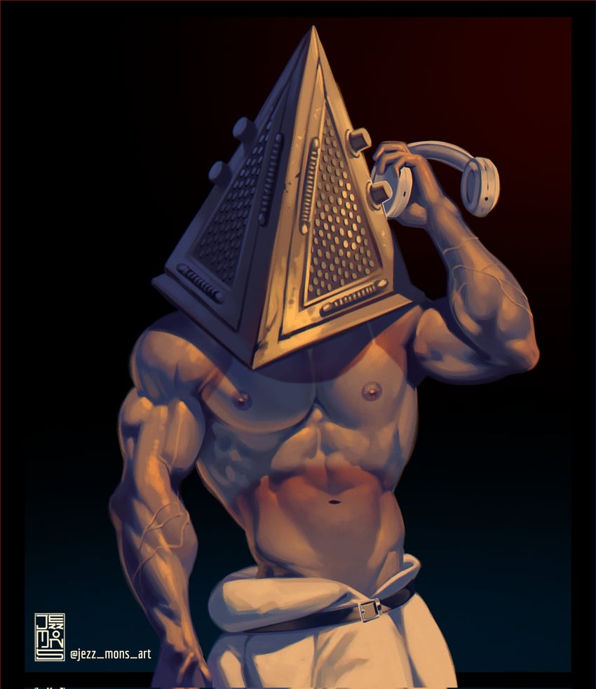 pyramid head (silent hill and 1 more) drawn by jezz_mons_art