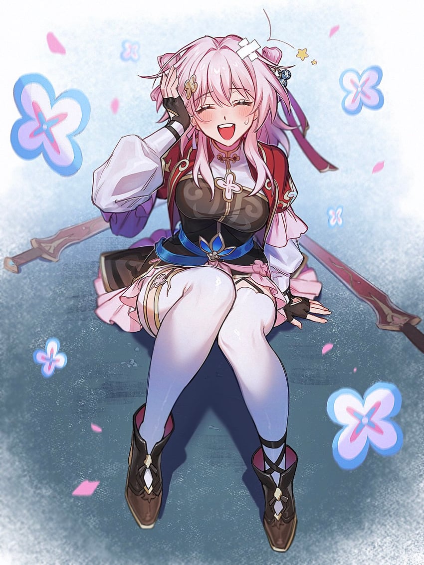 march 7th (honkai and 1 more) drawn by rararamsh