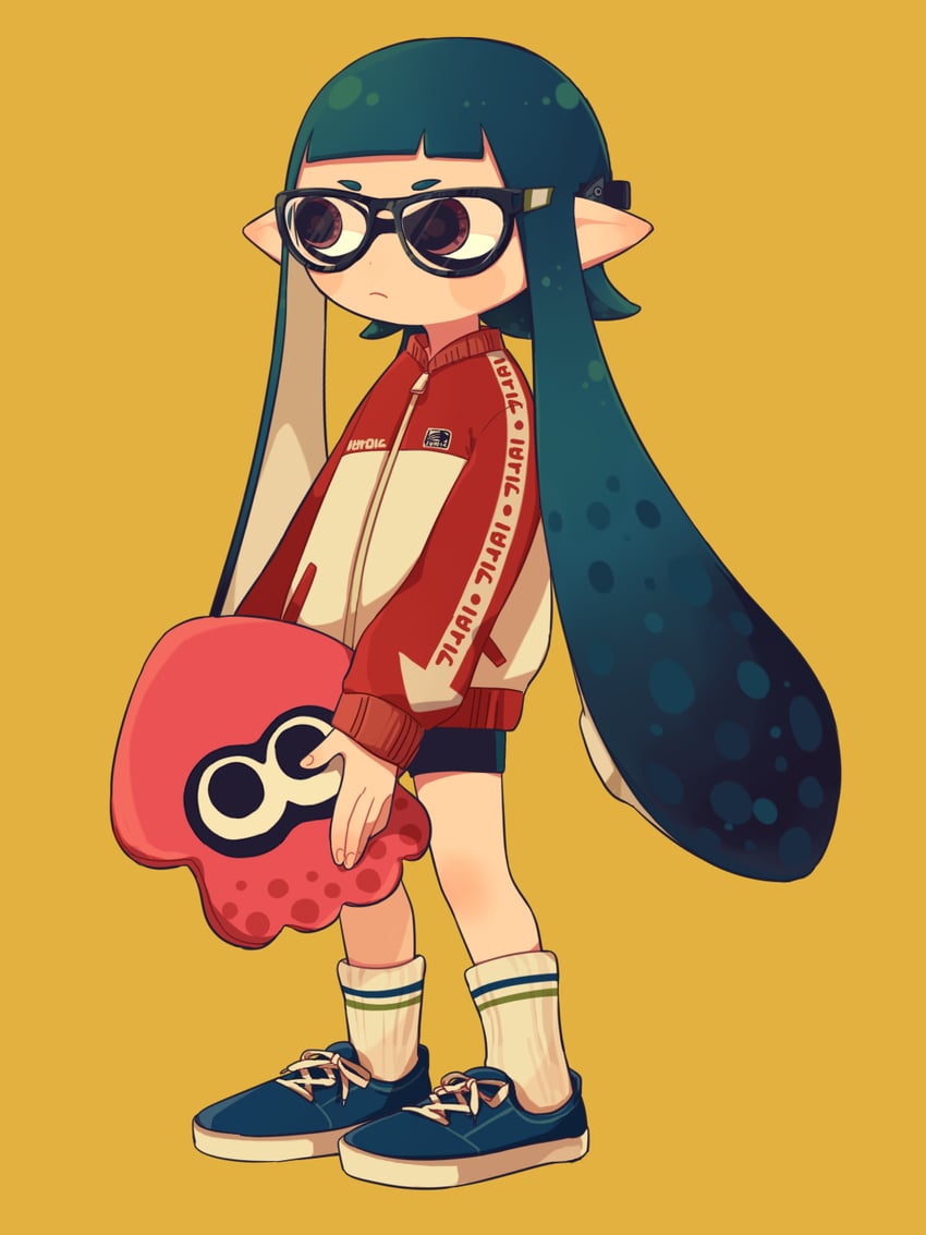 inkling player character and inkling girl (splatoon and 1 more) drawn by ma-to
