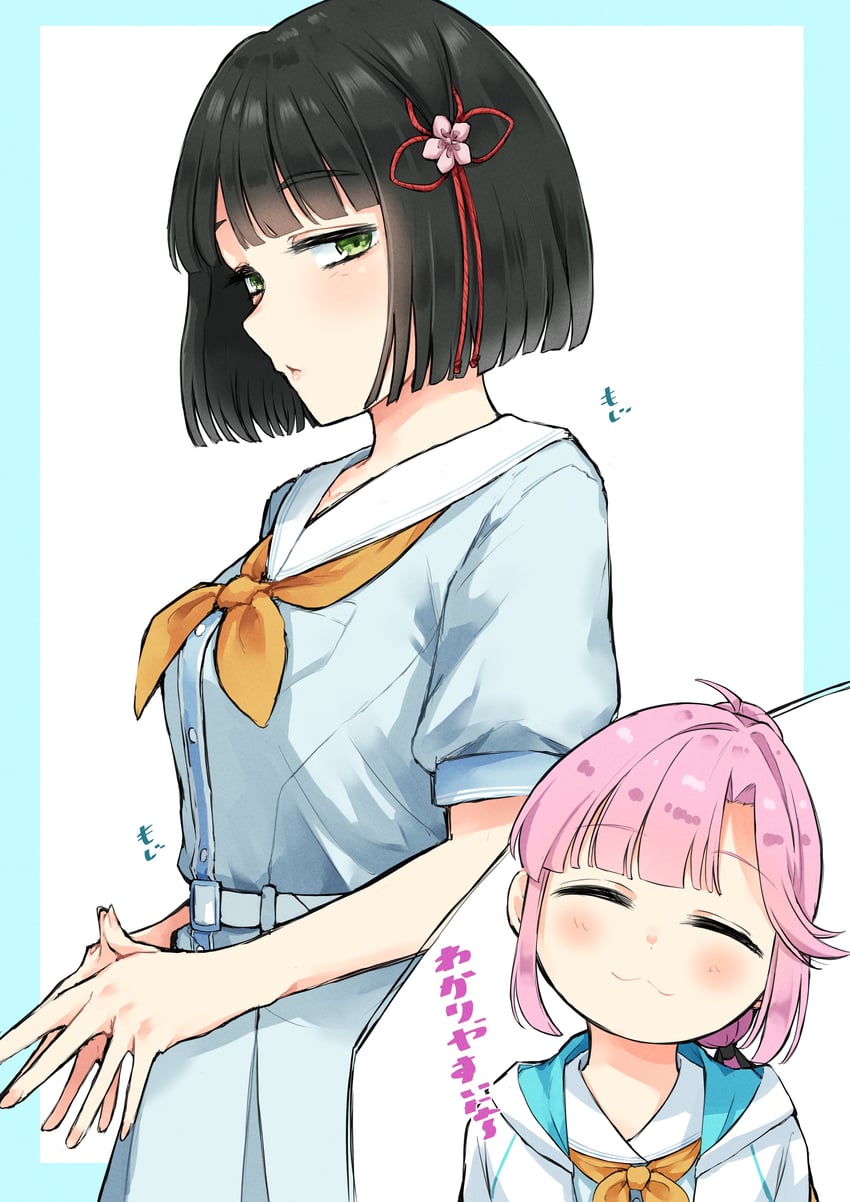 momose ginko and anyoji hime (love live! and 1 more) drawn by mendo_(mend0o0_)