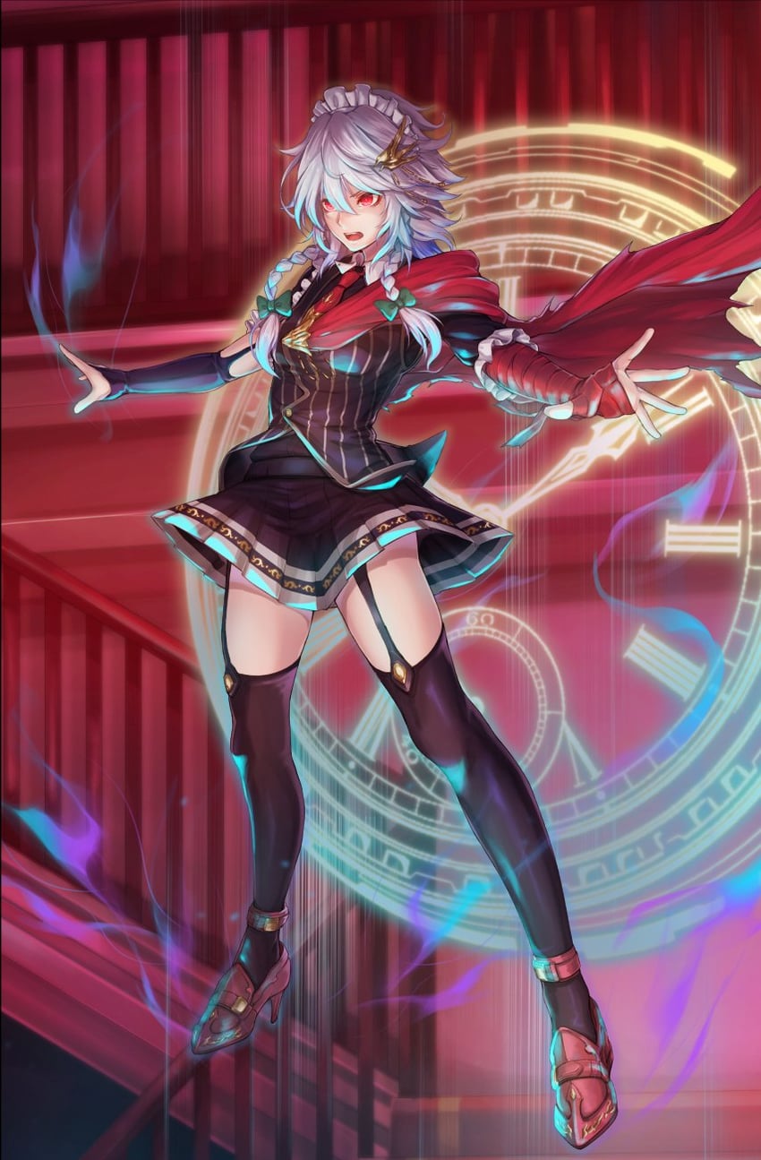 izayoi sakuya (touhou and 1 more) drawn by re_(re_09)