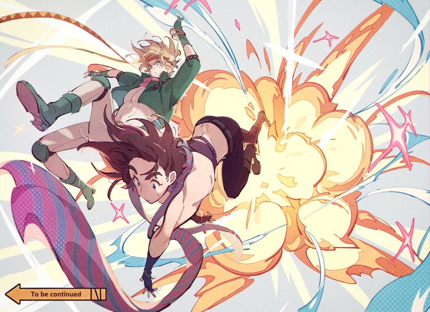 joseph joestar and caesar anthonio zeppeli (jojo no kimyou na bouken and 1 more) drawn by namihaya