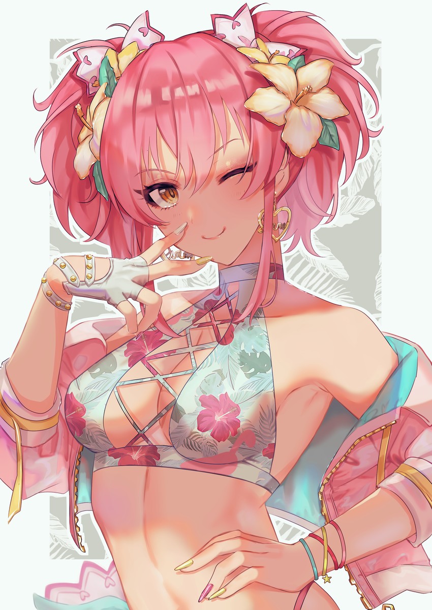 jougasaki mika (idolmaster and 2 more) drawn by anzu0130