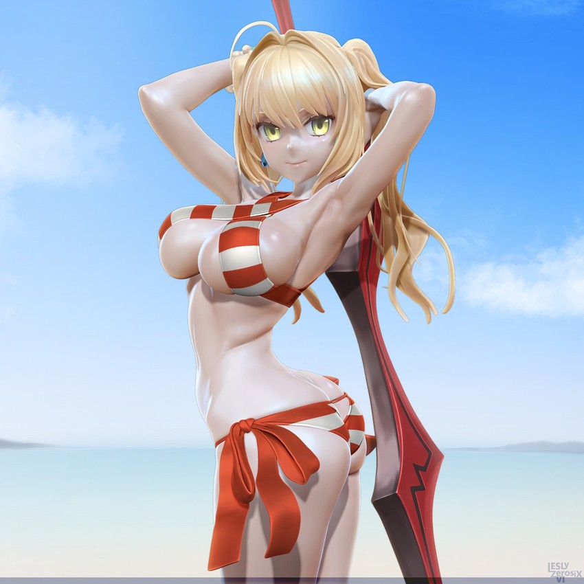 nero claudius (fate and 1 more) drawn by leslyzerosix
