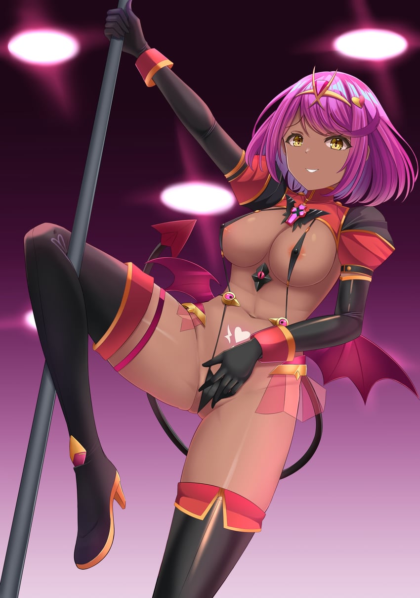 pyra (xenoblade chronicles and 1 more) drawn by raven_genesis
