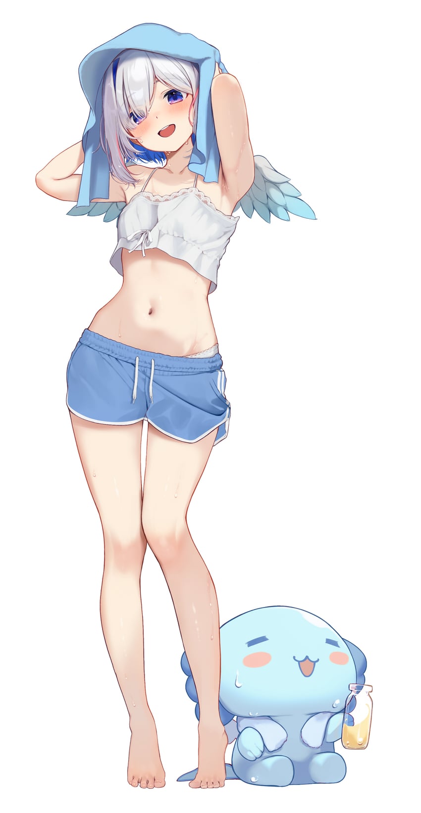 amane kanata and upao (hololive) drawn by buket_pudding_i