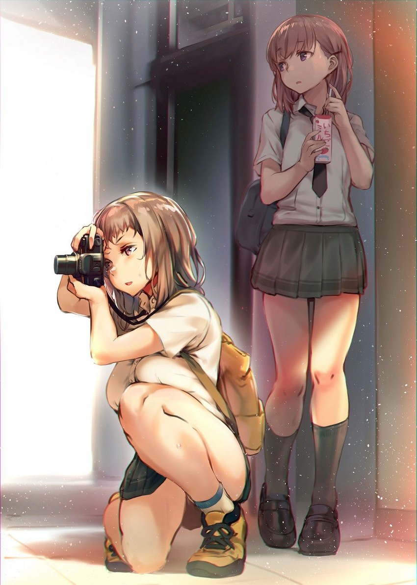natsume mio and komiya ena (canon and 1 more) drawn by afukuro