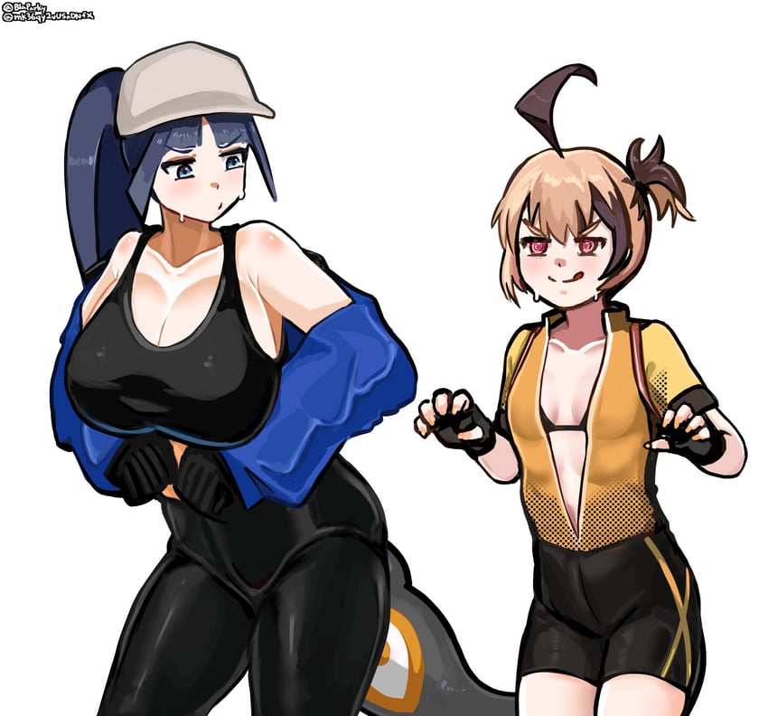 ouro kronii and gigi murin (hololive and 1 more) drawn by blaparky