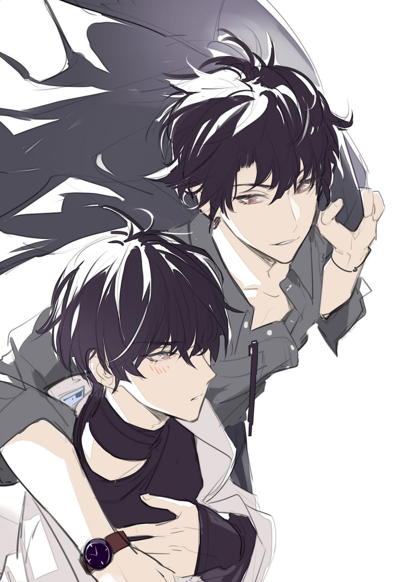 xie yu and he zhao (weizhuang xuezha) drawn by qinnye