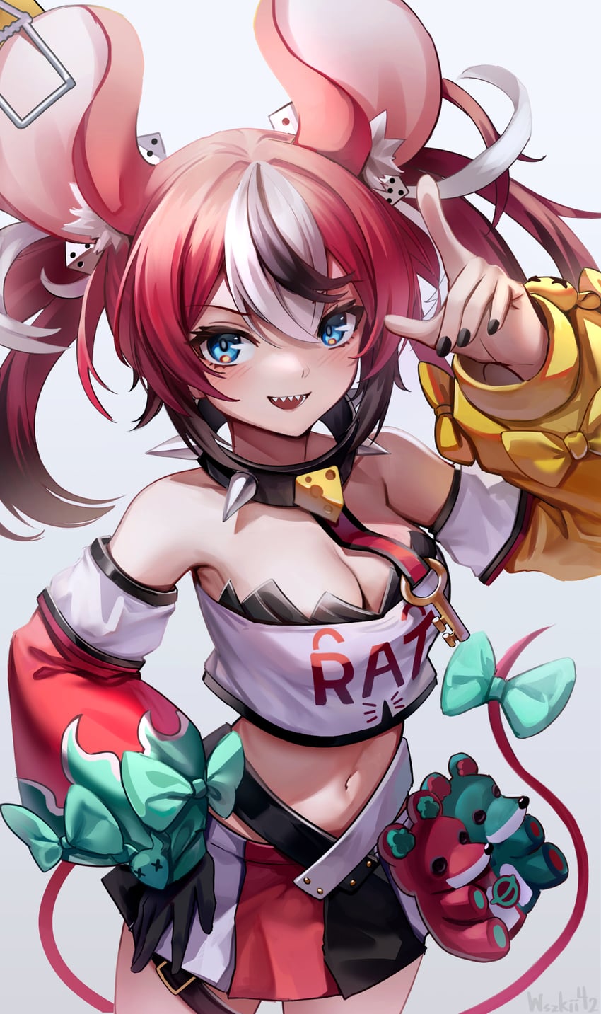 hakos baelz (hololive and 1 more) drawn by wszkii