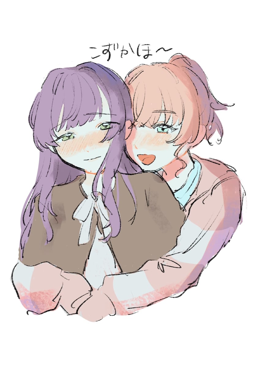 hinoshita kaho and otomune kozue (love live! and 1 more) drawn by stew_youbi