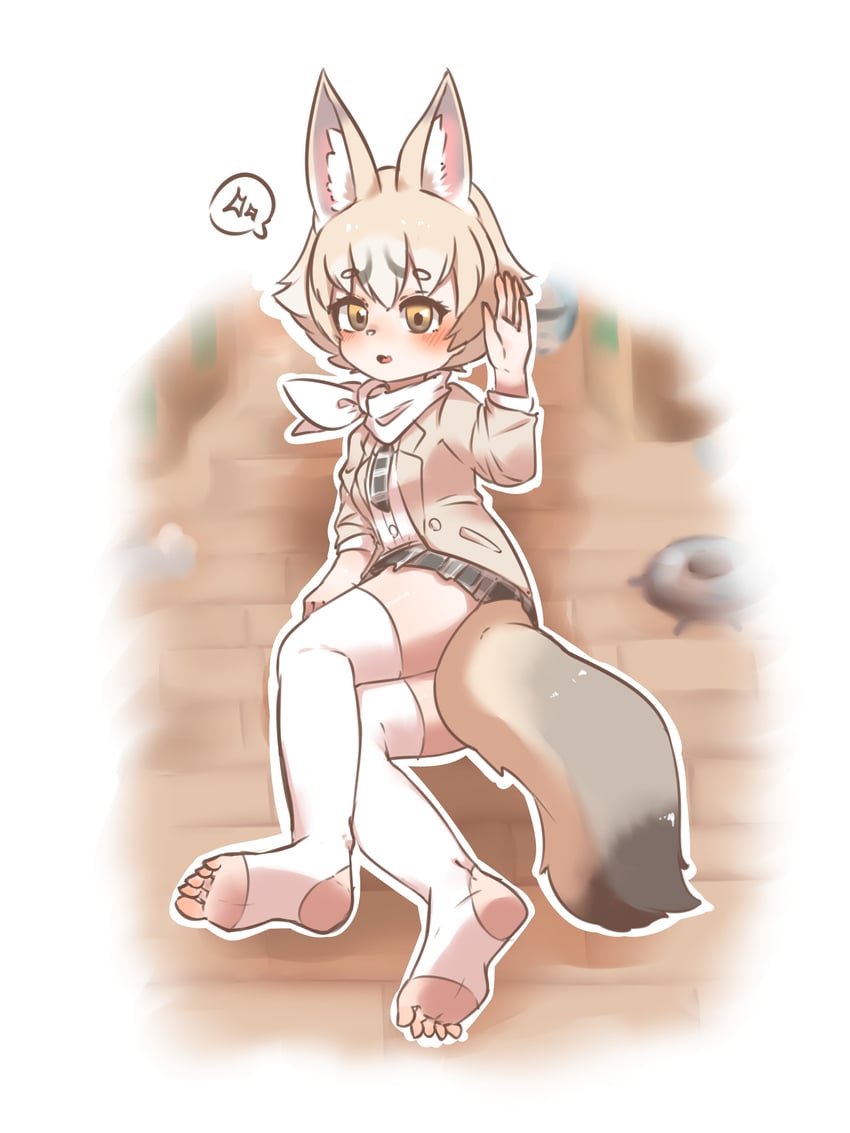 kit fox (kemono friends and 1 more) drawn by chai_chai_huishi