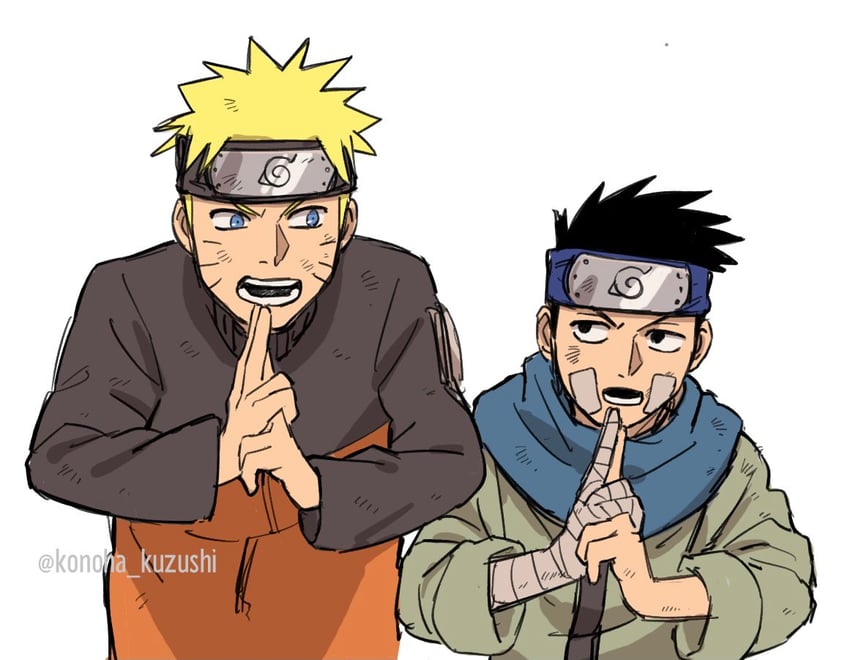 uzumaki naruto and sarutobi konohamaru (naruto and 1 more) drawn by konoha_kuzushi