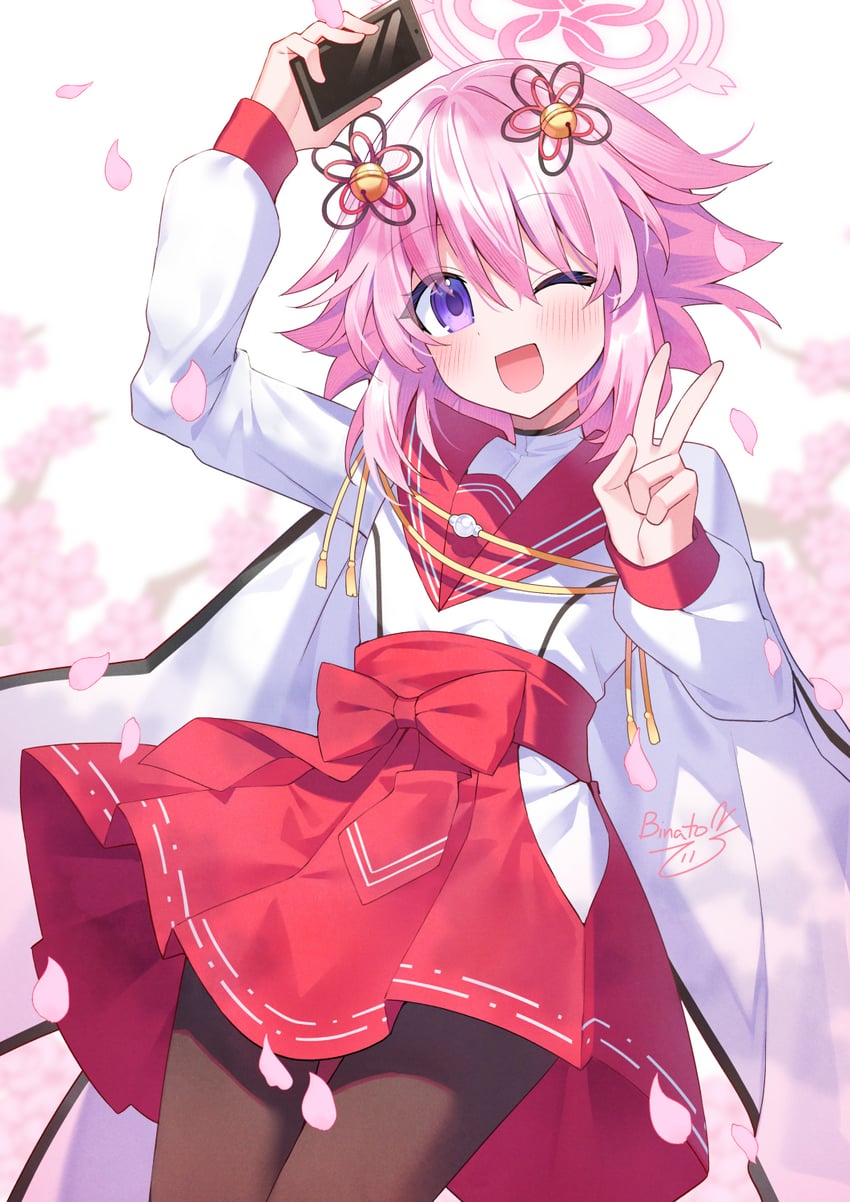 neptune, mimori, and tanaka rie (blue archive and 1 more) drawn by binato_lulu