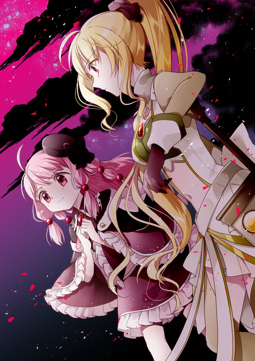 tamaki ui and togame momoko (mahou shoujo madoka magica and 1 more) drawn by ayumaru_(art_of_life)