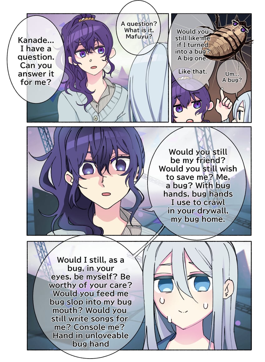 asahina mafuyu and yoisaki kanade (project sekai and 2 more) drawn by rouxboo