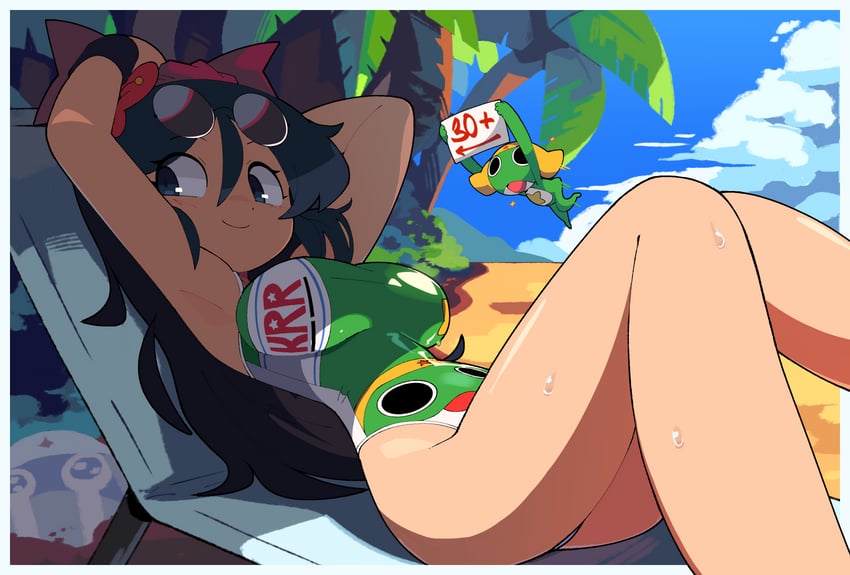 keroro, hinata aki, and dororo (keroro gunsou) drawn by bacun