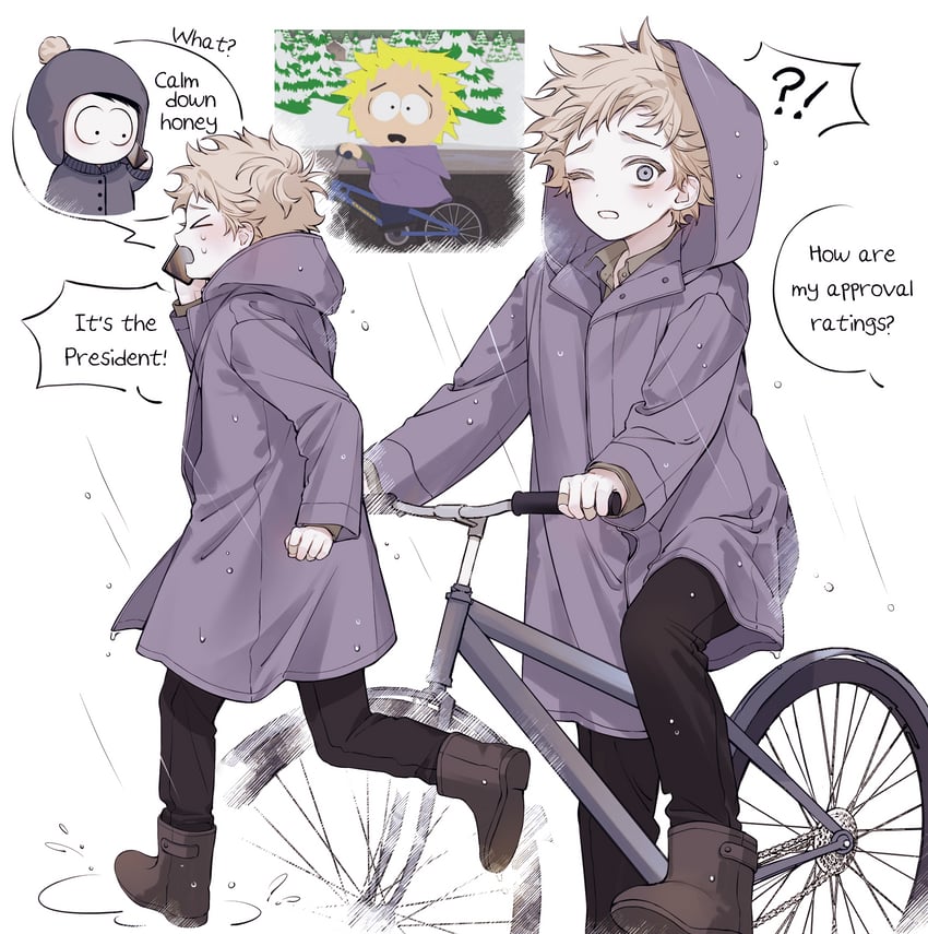 craig tucker and tweek tweak (south park) drawn by 0o0_w_o0