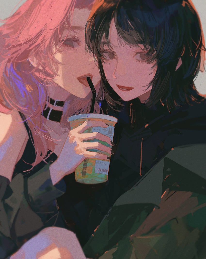 koga mitsuki and oosawa aya (kininatteru hito ga otoko ja nakatta) drawn by 96yottea